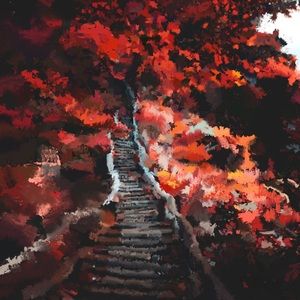 Autumn Paradise-001 Art print 8.5 x 11 inches